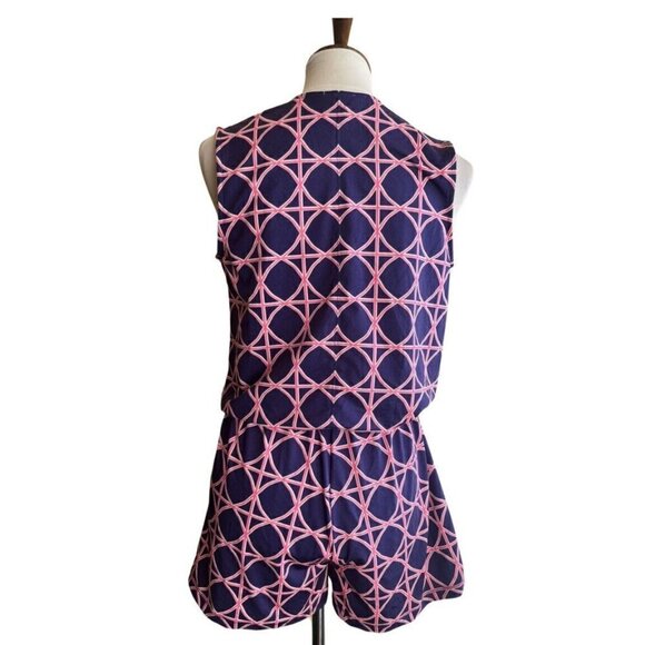 Julie Brown Women's Annabel Wrap Printed Surplice Romper Size P (XS) missing tie - Picture 12 of 12